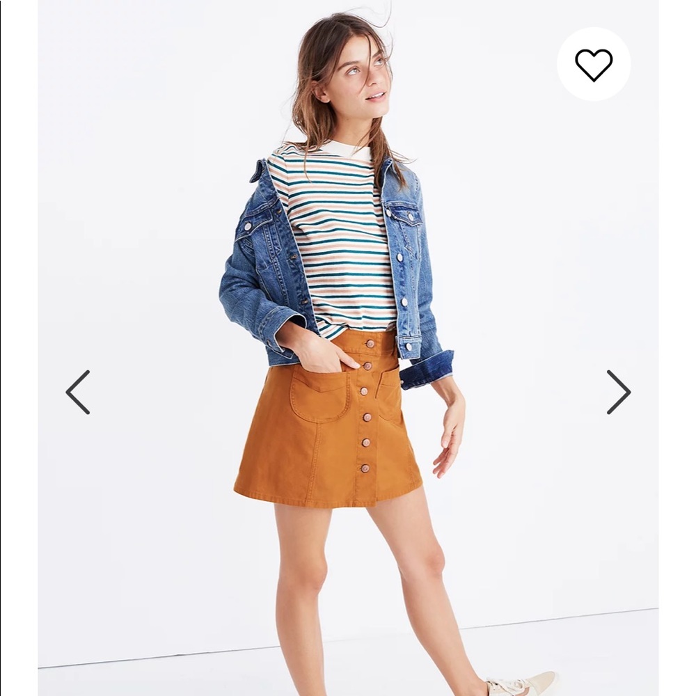 Madewell Garment Dyed Patch-Pocket Mini Skirt